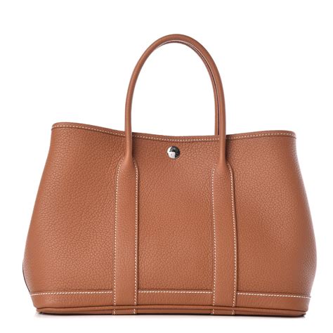 hermes gp 30|HERMES Negonda Garden Party 30 TPM Gold .